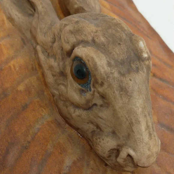 Vintage French Pillivuyt Porcelain Rabbit Hare Bunny Dish Trompe L'oeil Realism - Picture 9 of 16